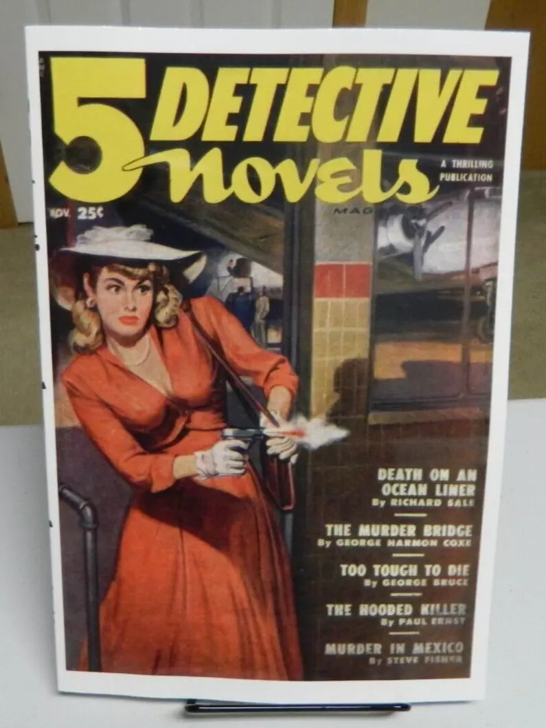 5 Detective Novels November 1949 pulp reprint Thrilling Paul Ernst Steve Fisher