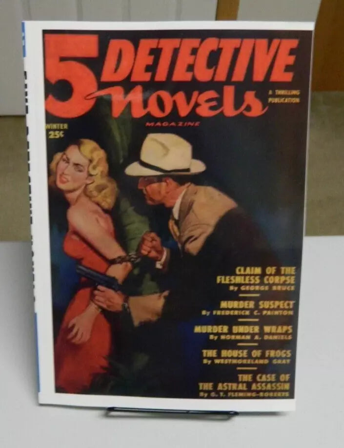 5 Detective Novels Winter 1950 pulp reprint Thrilling George Bruce Norman Daniels