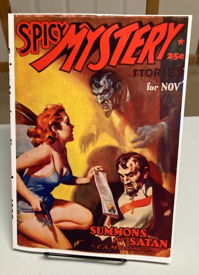Spicy Mystery Stories November 1937 pulp reprint