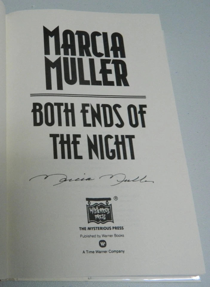 SIGNED Both Ends of the Night by Marcia Muller (1997 Hardcover) Mysterious Press