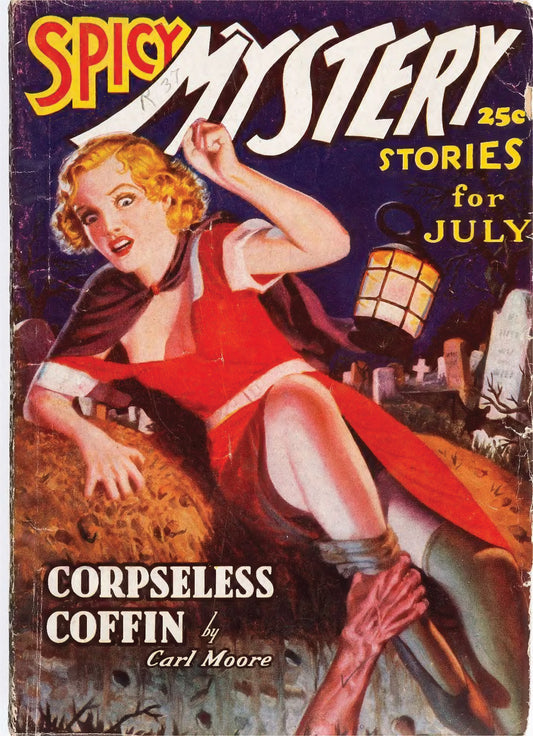 Spicy Mystery Stories July 1937 pulp reprint Carl Moore Robert Leslie Bellem