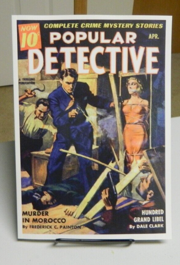 Popular Detective April 1940 pulp reprint Thrilling Pub Robert Leslie Bellem