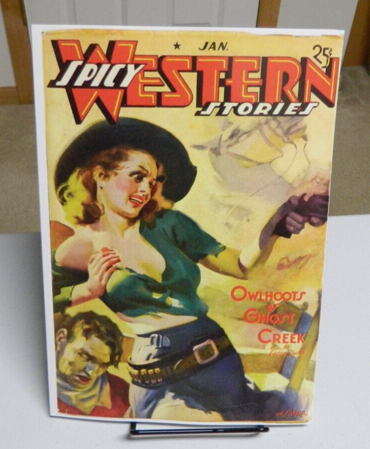 Spicy Western January 1939 pulp reprint