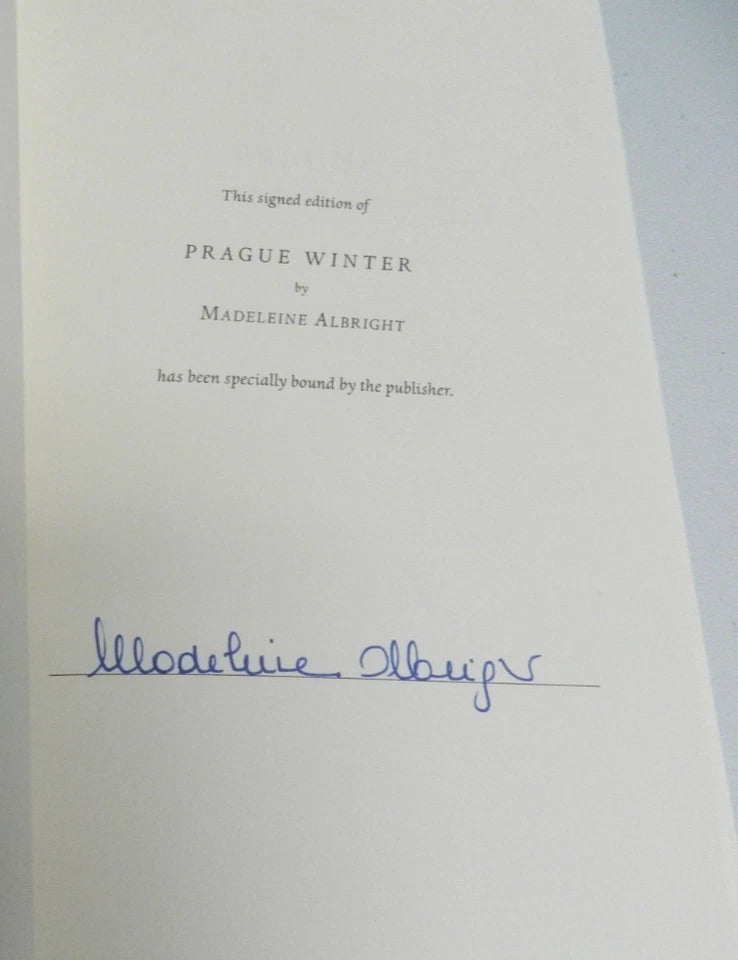 SIGNED 1st Edition Prague Winter by Madeleine Albright (2012 hardcover)