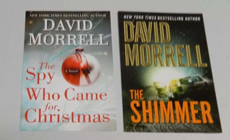 SIGNED w/ card Spy Who Came for Christmas by David Morrell (2008 hardcover)