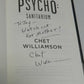 SIGNED Robert Bloch's Psycho: Sanitarium by Chet Williamson (2016, Hardcover)