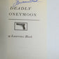SIGNED Deadly Honeymoon by Lawrence Block (1995, Paperback)