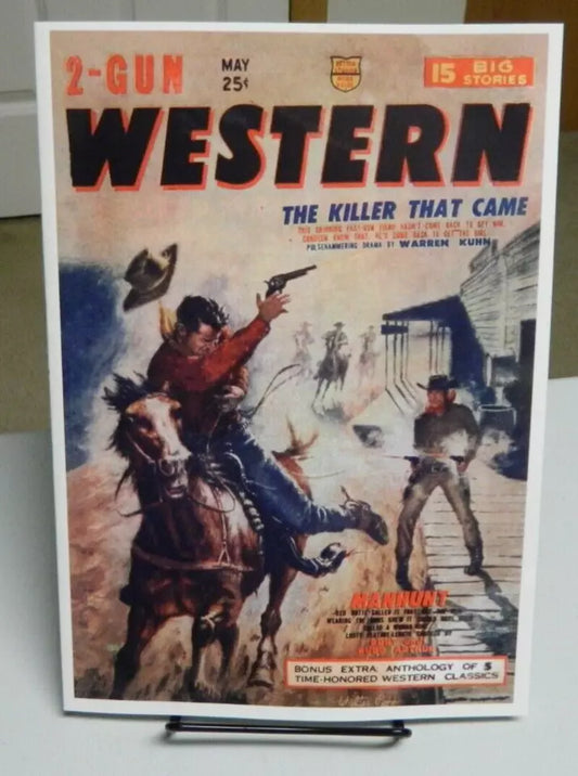 2-Gun Western May 1955 pulp replica Burt Budd Arthur Warren Kuhn