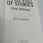 SIGNED Fist Full of Stories (And Articles) by Joe R. Lansdale (1996, Hardcover)